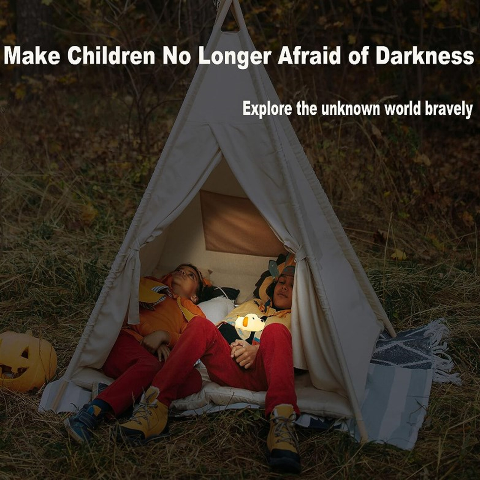 1.5W LED Lying Flat Dog Night Light With 30/60 Min Timer 2700-6500K Portable Dimmable Adjustable Brightness Bedside Lamp For Boys Girls dual light source