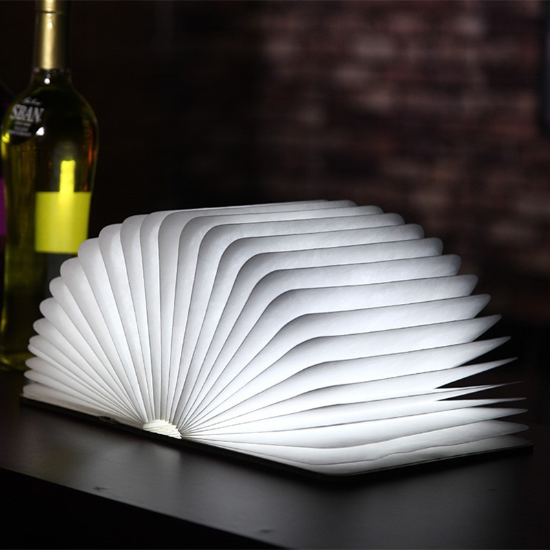 Creative Folding Book Light & Novelty Lamp – 2500mAh Battery, 500 Lumens, Up To 6 Hours Usage, Eco Friendly