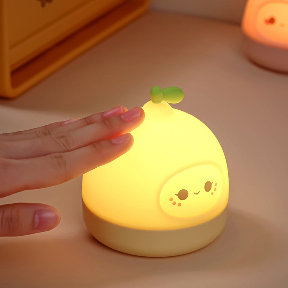 Children Silicone Night Light – Lemon & Strawberry Shape: A Squeezable, Colorful Bedtime Companion