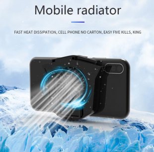 Wholesale Phone Holder black Mini 2 in 1 Multifunction Fan Cooling Radiator