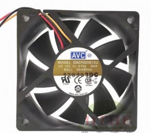 Wholesale AVC DA07020B12U 12V 0.7A 3wires Cooling Fan