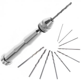 Wholesale Multifunctional Semi-Automatic Spiral Hand Drill Hand Twist Drill with Ten Drill Heads for DIY Tool