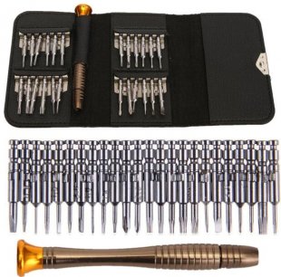 Wholesale 25 in 1 Screwdriver Wallet Set Multi Repair Screwdrivers Tools Kit Fit for iPhone PC Laptop