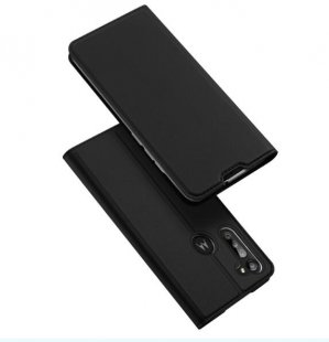 Wholesale Power Leather Mobile Phone Cover Magnetic Protective Case Bracket with Cards Slot black_Moto G8 Power DUX DUCIS For Moto G8/G8