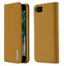 Wholesale Mobile Phone Cover Magnetic Leather Protective Case with Card Slot Bracket Khaki For iPhone 9