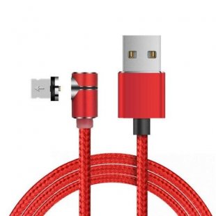 Wholesale for Apple Plug Micro USB Type-c red 360° Magnetic Charging Cable