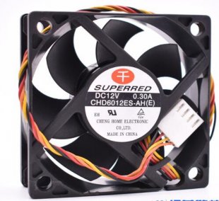 Wholesale Cooling Fan SuperRed CHD6012ES-AH 12V 0.3A 4wires