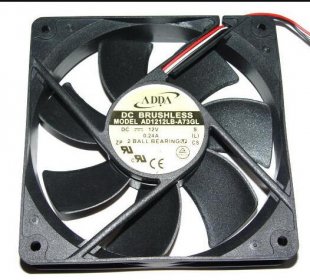 Wholesale ADDA 12025 AD1212LB-A73GL 12V 0.24A Ball Bearing Fan,Axial Fan,Cooling Fan