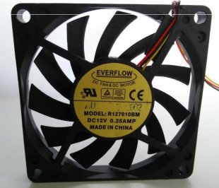 Wholesale EVERFLOW 7010 R127010BM 12V 0.25a video card fan, cpu cooler heatsink axial Cooling Fan