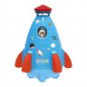 Sprinkler Rocket Toys For Kids Outdoor Yard Water Pressure Powered Liftoff 360-Degree Rotation Water Toys For Boys Girls Gifts blue