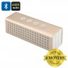 20 Watt Bluetooth Speaker + Power Bank - 4400mAh Battery, Bluetooth 2.1+EDR, Hands Free, Micro SD Card Slot, Aux In (Golden)