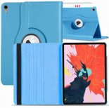 Wholesale 360 Rotating Leather Smart Case Cover sky blue for Apple iPad Pro 11 / 12.9 3rd Gen 2018