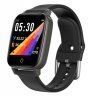 Wholesale T1 Smart Watch Men Women Body Temperature Measurement Heart Rate Pedometer Band black