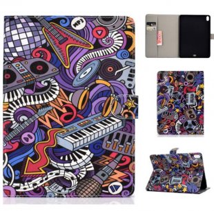 Wholesale with Front Snap Graffiti For iPad Pro 11 Laptop Protective Case Smart Stay Color Painted PU Cover