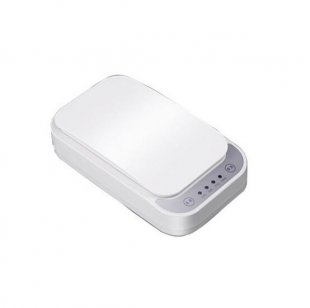 Wholesale Rectangular Shaped Compact Size Portable white Plastic Mobile Phone Mask Watch Disinfection Box