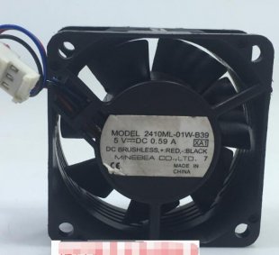 Wholesale NMB 6025 2410ML-01W-B39 5V 0.59A DC Brushless Fan,Cooling Fan