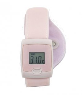 Wholesale Smart Thermomete Watch Type Portable Home Use Pink Bluetooth 4.0 Thermodetector