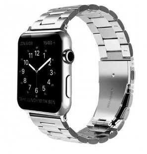 Wholesale 40mm/44mm Stainless Steel Band Strap Replacement Watch Band Silver_44mm For iWatch Apple Watch Series 4