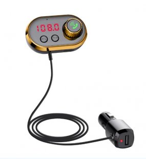 Wholesale MP3 Car Bluetooth Player with Holder Gold 5V 2.4A USB Charging Solid Aromatherapy Core