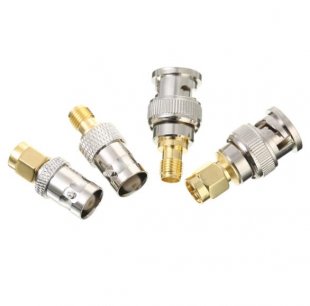 Wholesale Test Converter Kit Set 4pcs BNC to SMA Connectors Type Male Female RF Connector Adapter