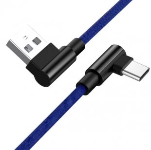 Abctay 1M Type C 90 Degree Charging Cable blue