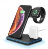 Wholesale for Mobile Phone Headset Smart Watch Wireless Charger black Z5 Split 3 in 1 Multi-function Fast Wireless Charger