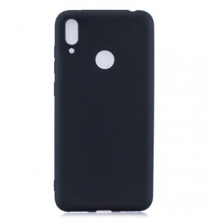 Wholesale Lovely Candy Color Matte TPU Anti-scratch Non-slip Protective Cover Back Case black For HUAWEI Y7 2019