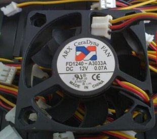 Wholesale cooling fan ARX 4010 FD1240-A3033A : 12V 0.07A 3wires