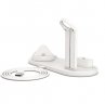 Wholesale for iPhone Airpods Multi Function Charging Stand white 3 in1 Rotatable Wireless Charger Stand