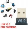 Wholesale For TV PC black USB Bluetooth 5.0 Wireless Audio Music Stereo Adapter Dongle Receiver