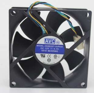 Wholesale AVC 8025 DS08025T12UP033 12V 0.7A 4Wire 1B1S Bearing Fan,Cooling Fan