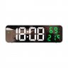 Led Digital Wall Clock Large Screen Wall-mounted Time Temperature Humidity Display Electronic Alarm Clock red