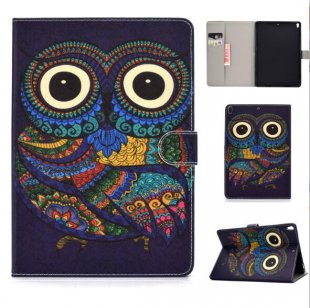 Wholesale with Front Snap owl For iPad 10.5 2017/iPad 10.2 2019 Laptop Protective Case Color Painted Smart Stay PU Cover