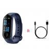 Wholesale M3 Pro Smart Watch Sport Band Blood Pressure Sleep Monitor Drinking Remind Wristband Bracelet Navy blue