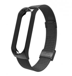 Wholesale for Xiaomi Mi Band 4 Watch Band black Smart Watch Buckle Wrist Strap Replacement Bracelet Stainless Steel