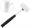 Wholesale Non-elastic White Rubber Hammer Mounting hammer with Round Head and Non-slip Handle DIY Hand Tool