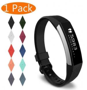 Wholesale For Fitbit Alta/Alta HR Band Secure Strap Wristband Buckle Bracelet black_S