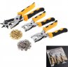 Wholesale 3 pcs / set 3 in1 Leather Punching Pliers Pressure Pliers Chrysanthemum Pliers Setter Tool Kit with Belt Buckle and Daisy Buckle for Repair