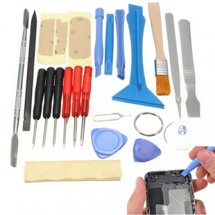 Wholesale 22 in 1 Open Pry mobile phone Repair Screwdrivers Sucker hand Tools set Kit For Cell Phone Tablet Repair Tools