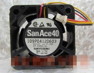 Wholesale Cooling Fan Sanyo 109P0412D603 12V 0.18A 3wires