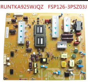 SHARP RUNTKA925WJQZ FSP126-3PSZ03J Power Supply Board