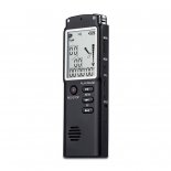 Voice Recorder USB Professional Dictaphone Digital Audio Voice Recorder with WAV MP3 Player black(8GB)