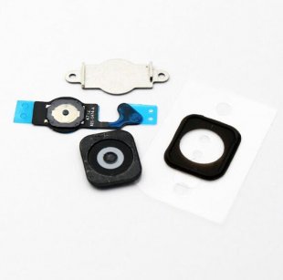 Wholesale with Flex Cable Key Cap black For iPhone 5 5G Home Button Flex Home Button Menu