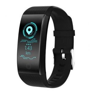 Wholesale Fitness Tracker Smart Watch black Bluetooth Heart Rate Blood Pressure Sensor Bracelet Life Waterproof Health Sleep