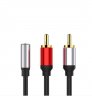 Wholesale for MP3 Edifer Phone Home Theater DVD 2RCA Audio Cable RCA Cable 2RCA Male to 3.5mm Female Audio Aux Cable 3.5mm Jack RCA Cable