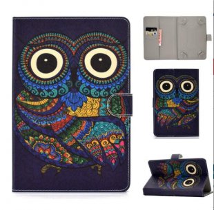 Wholesale with Front Snap Cute Cartoon Color Painted PU Cover owl Universal 10Inches Laptop Protective Case