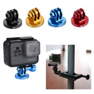 Wholesale Aluminum Tripod Mount Adapter black For GoPro HERO 6 5 4 3 3+ 2 1 PULUZ CNC Camcorder