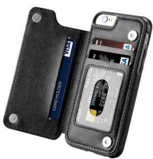 Wholesale Multifunction Magnetic Leather Wallet Case Card Slot Shockproof Full Protection Cover for iPhone X 7/8 7/8 Plus