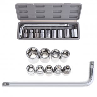 Wholesale 10pcs Automobile Motorcycle Repairing Tool Case Socket Wrench Set with Carbon Steel Sleeve Screwdriver for Automotive Machine Repairing