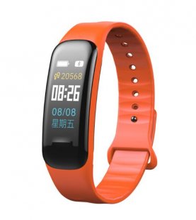 Wholesale Waterproof Smart Bracelet Heart Rate Monitor Health Tracker bracelet Orange Fitness Bracelet C1S Smart Watch